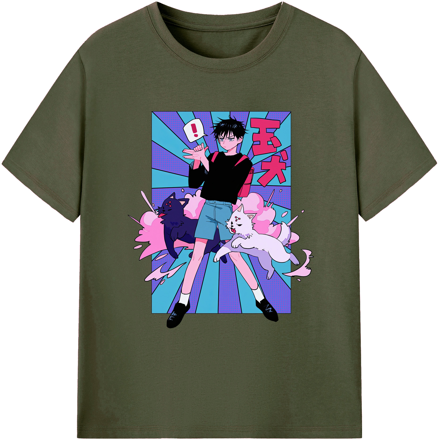 （画像用） 呪術廻戦 Jujutsu Kaisen 綿100％ メンズ半袖Tシャツ｜肌触りやわらか＆通気性
